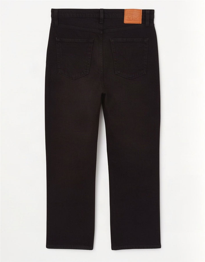 Damskie jeansy Levi's Ribcage Straight W29 L27 Czarne bawełniane
