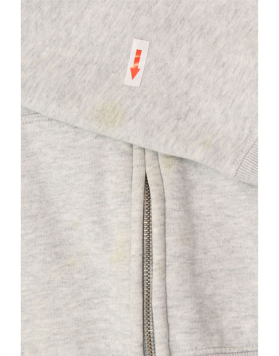 Damski sweter Gap z grafiką i zamkiem błyskawicznym, duży, szary, bawełniany