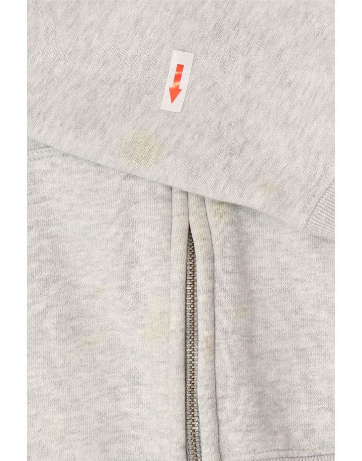 Damski sweter Gap z grafiką i zamkiem błyskawicznym, duży, szary, bawełniany