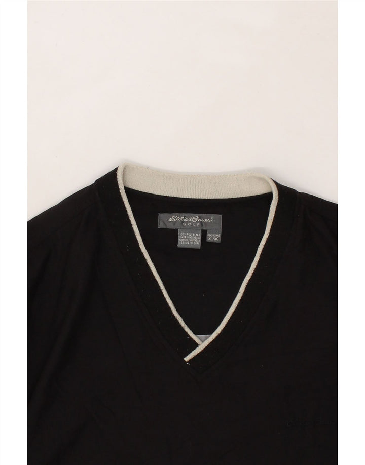 EDDIE BAUER Mens Pullover Tracksuit Top XL Black Polyester Vintage Eddie Bauer and Second-Hand Eddie Bauer from Messina Hembry 