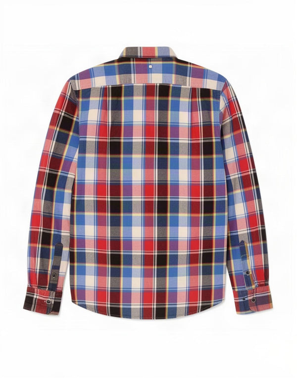 Męska koszula flanelowa Superdry 2XL, wielobarwna, bawełniana krata