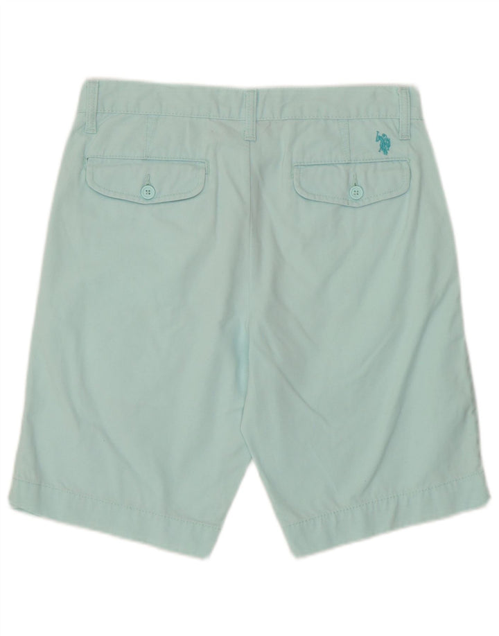 US POLO ASSN. Męskie spodenki Chino W30 Średni niebieski, bawełniany