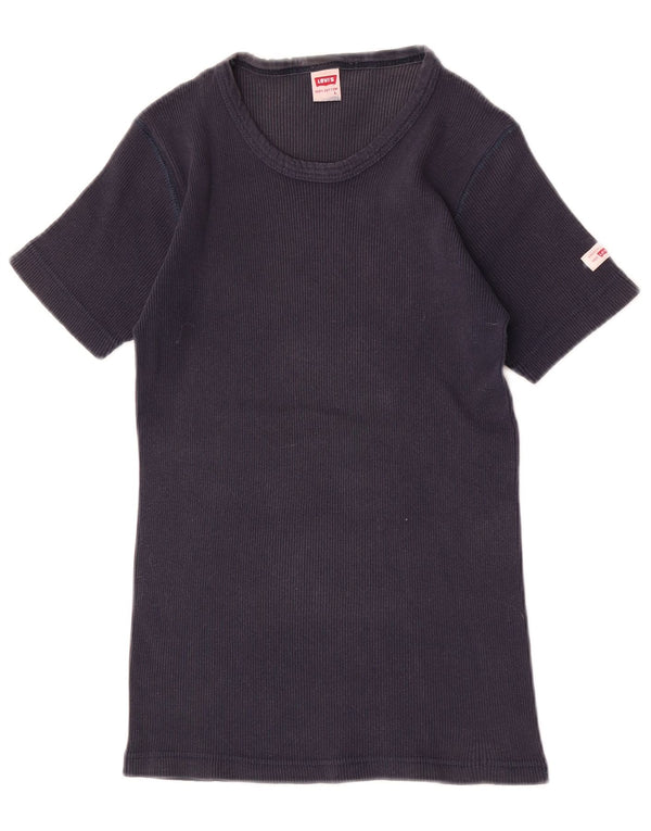 Koszulka damska Levi's Top UK 14, duża, granatowa, bawełniana