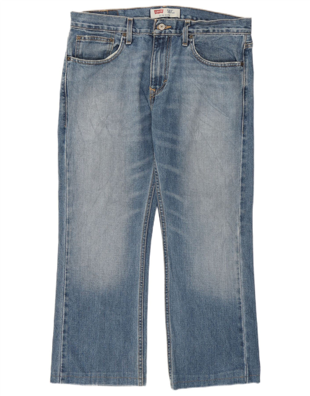 Męskie jeansy Levi's 507 Slim Bootcut W34 L26 Niebieska bawełna