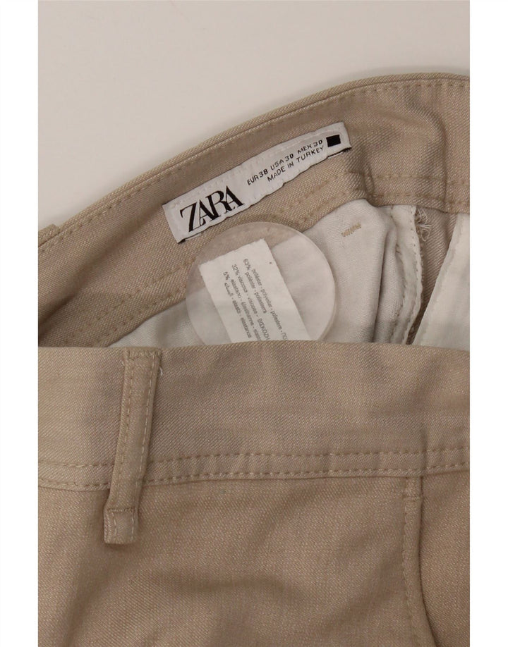 Męskie spodnie chino Zara EU 38 Small W30 L28 Beżowy poliester