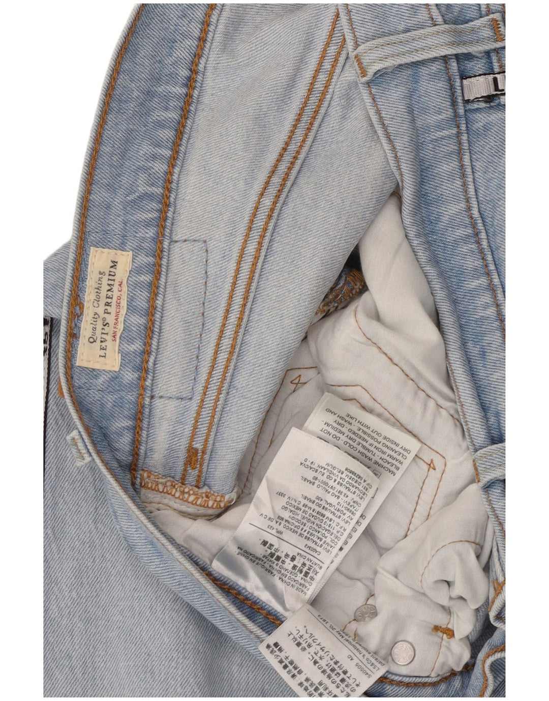 Męskie jeansy LEVI'S 501 Graphic Straight W31 L28 Niebieskie bawełniane