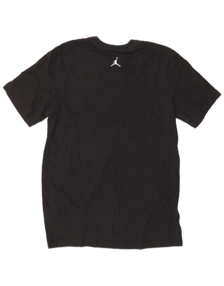 Męski T-shirt z grafiką Jordan, mały, czarny, bawełniany