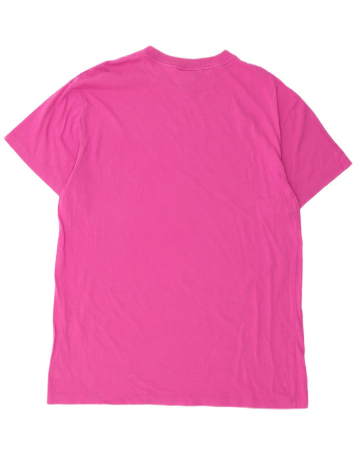 Męski T-shirt NIKE, duży, różowy, bawełniany