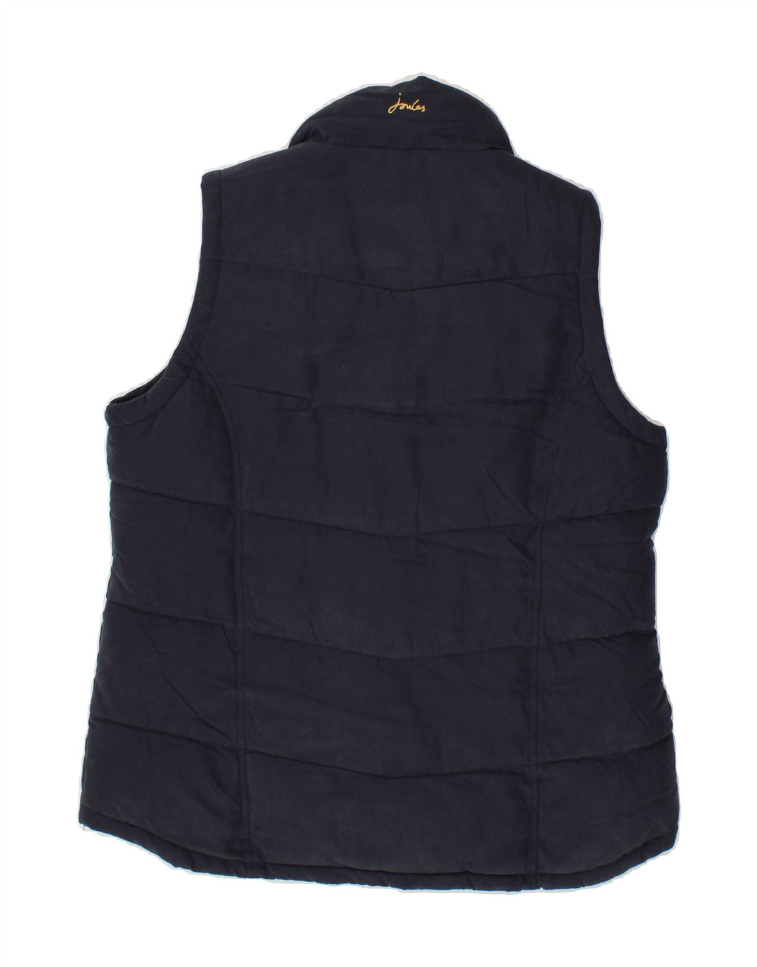 JOULES Womens Padded Gilet UK 10 Small Navy Blue Polyester Vintage Joules and Second-Hand Joules from Messina Hembry 