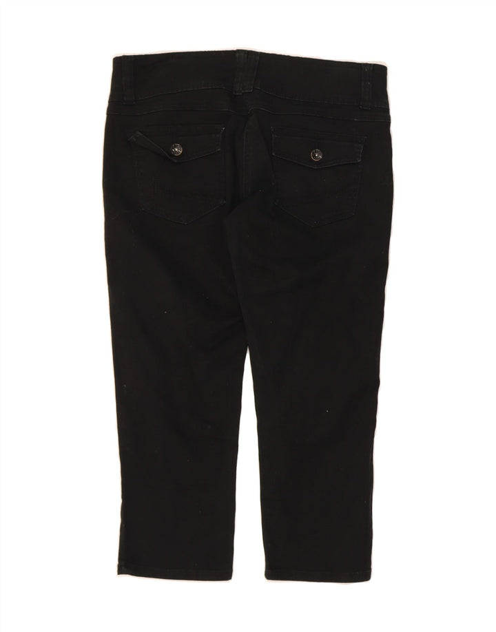 BAY Womens Capri Jeans UK 12 Medium W32 L21 Black Cotton Vintage Bay and Second-Hand Bay from Messina Hembry 