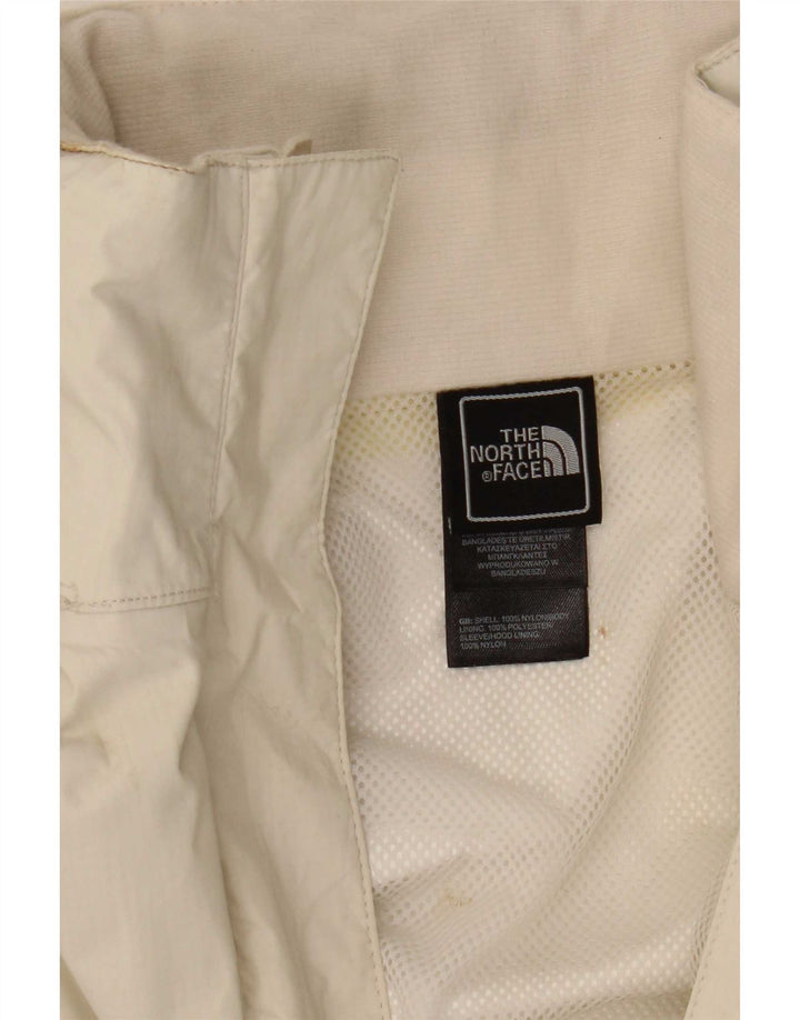 Damska kurtka przeciwdeszczowa z kapturem The North Face UK 14, średni biały nylon