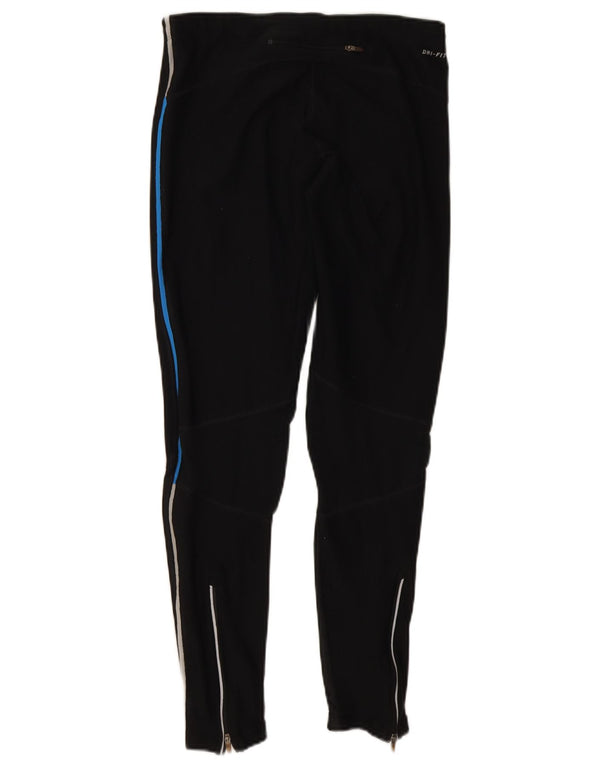 Damskie legginsy Nike Dri Fit UK 12, średni czarny poliester