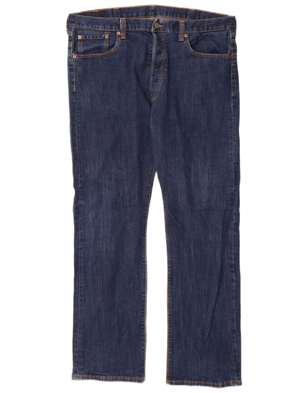 Męskie dżinsy Levi's 501 Straight W38 L32 Granatowa bawełna