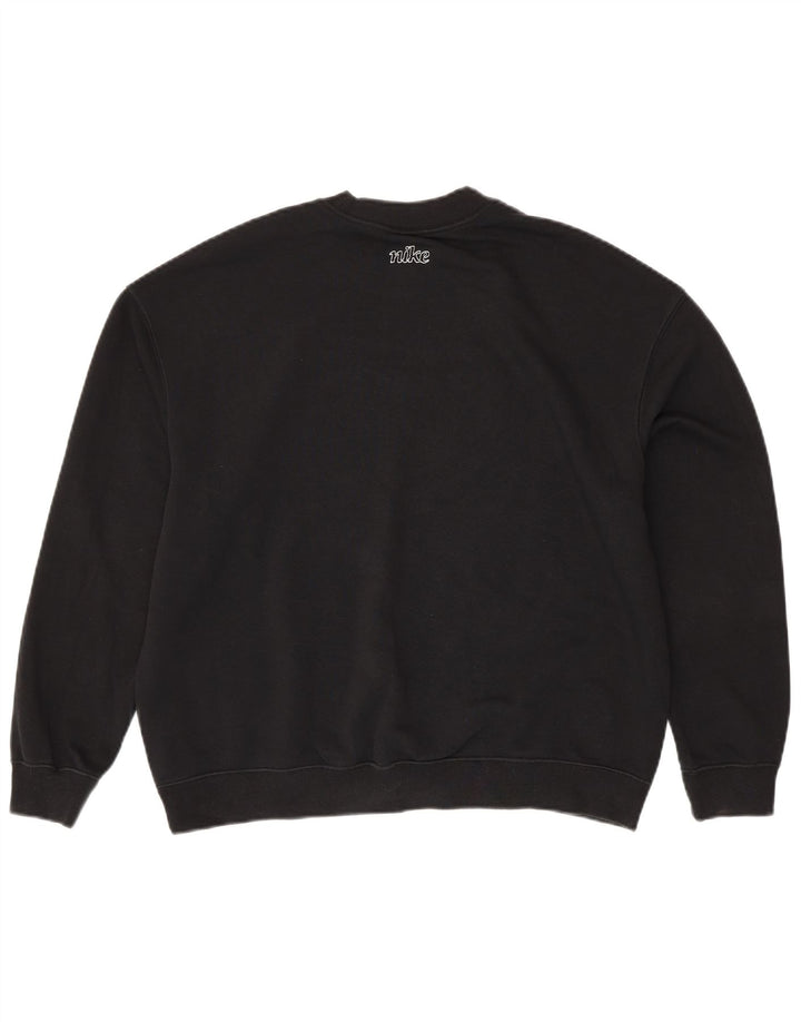 Męska bluza NIKE Dri Fit o luźnym kroju z grafiką, mała czarna