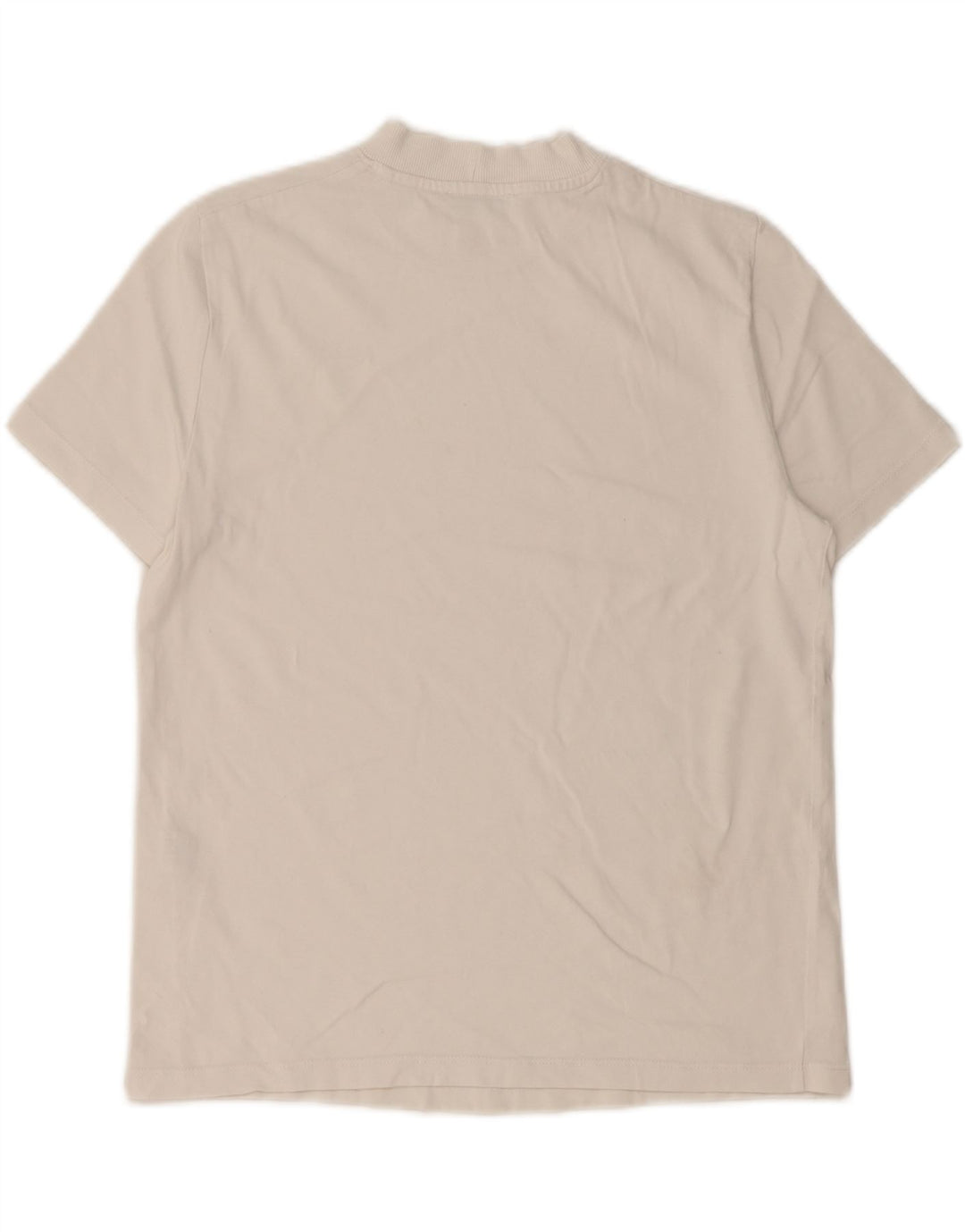 T-shirt męski Zara, mały, bawełniany w kolorze złamanej bieli