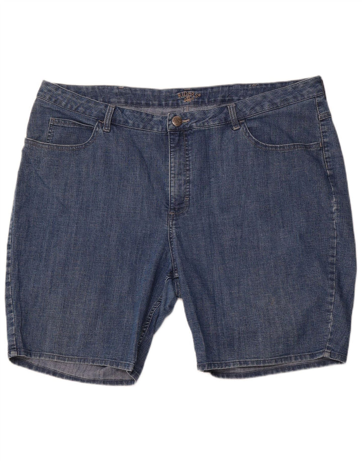 Damskie spodenki dżinsowe LEE Riders US 24 4XL W44, niebieska bawełna