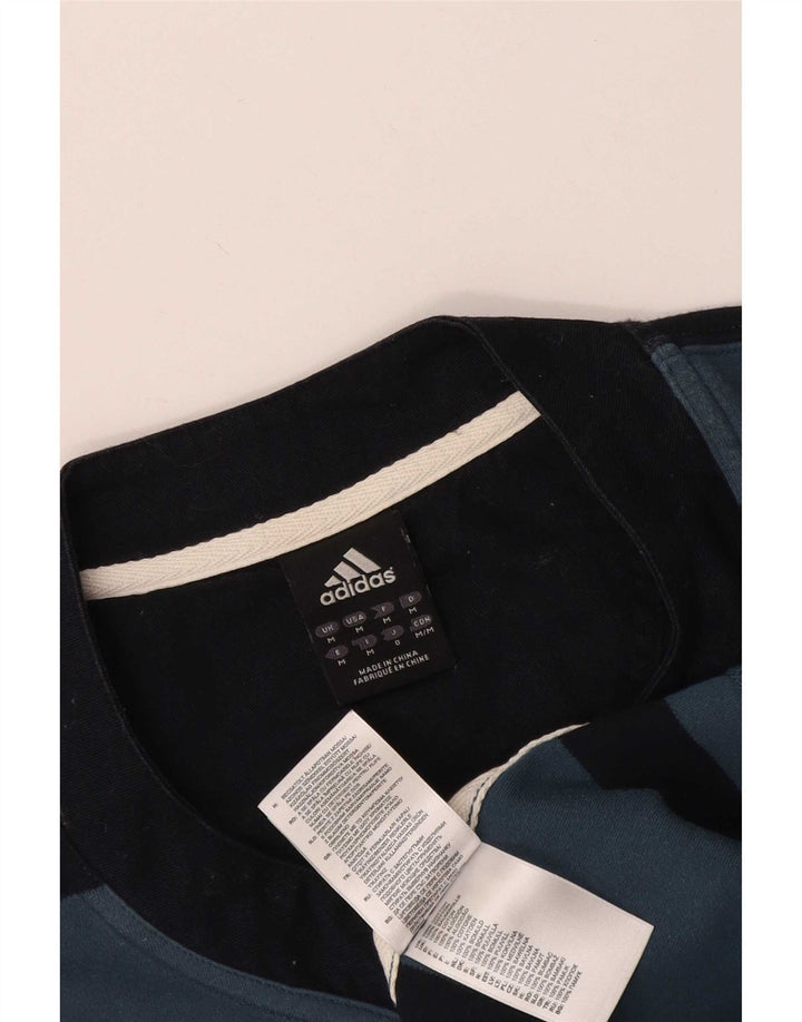 Adidas Męska koszulka Top Medium Blue Striped Cotton