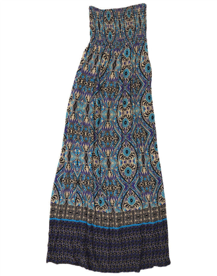 Damska sukienka maxi bez ramiączek Monsoon UK 8, mała, wielokolorowa paisley