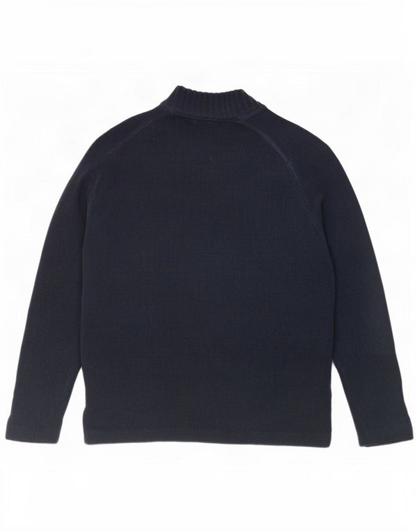 Massimo Dutti Mens Cardigan Sweater Large Navy Blue