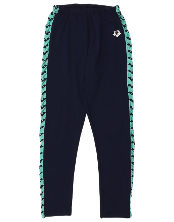 Damskie legginsy Arena IT 46, duże, granatowe, z blokami kolorów, poliamid