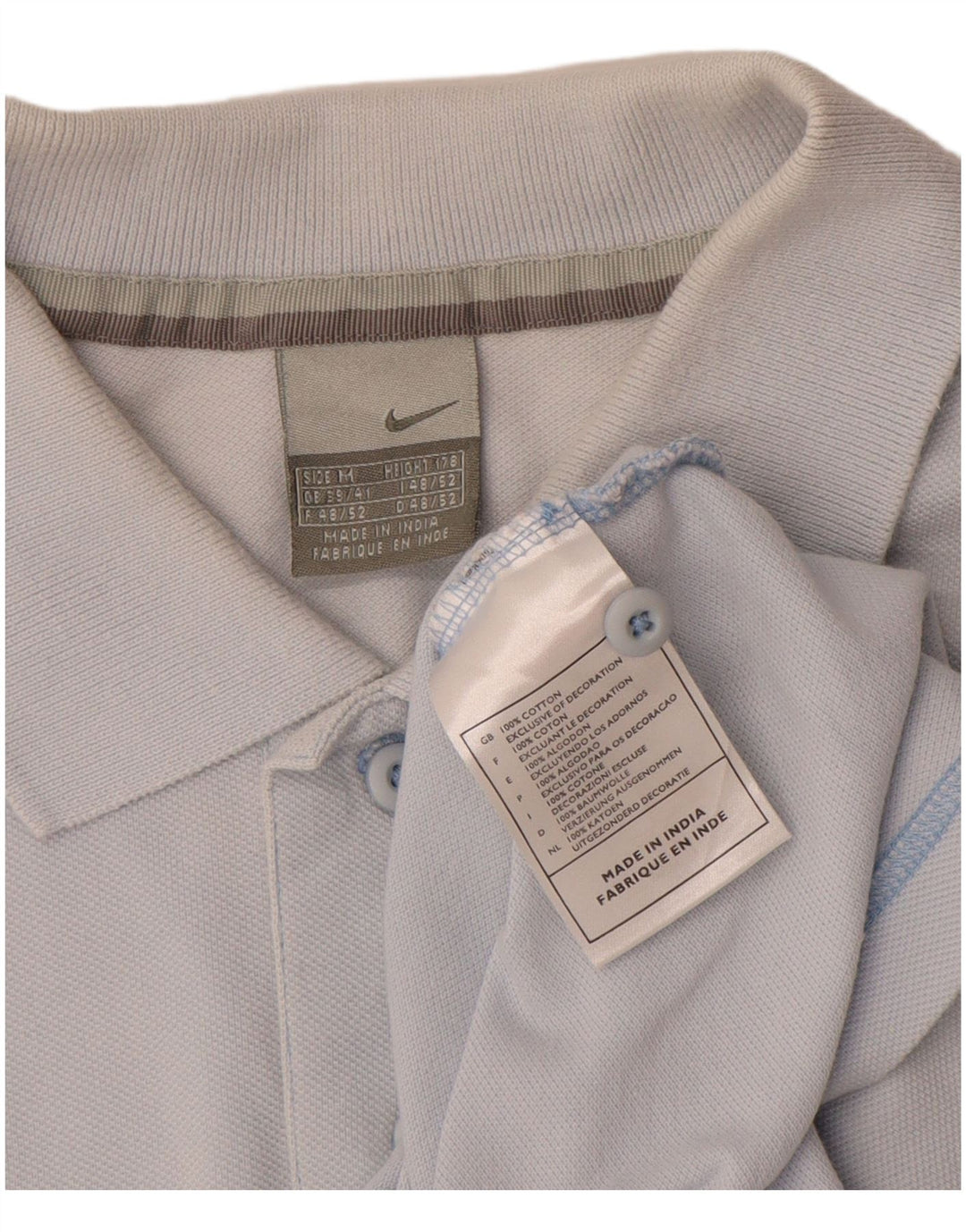 Męska koszulka polo Nike UK 39/41 Średnioniebieski, bawełniany