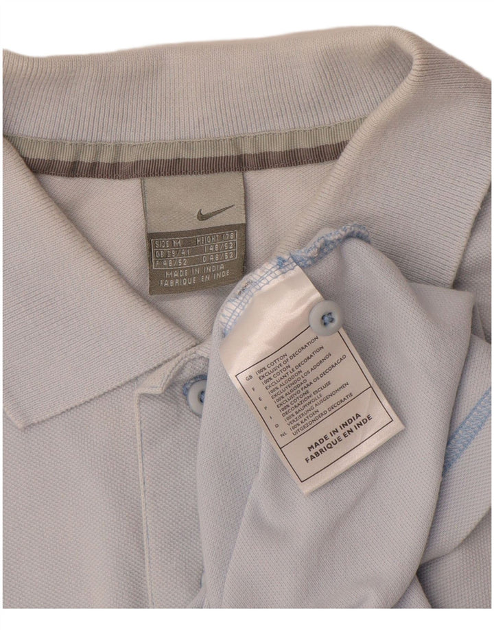 Męska koszulka polo Nike UK 39/41 Średnioniebieski, bawełniany