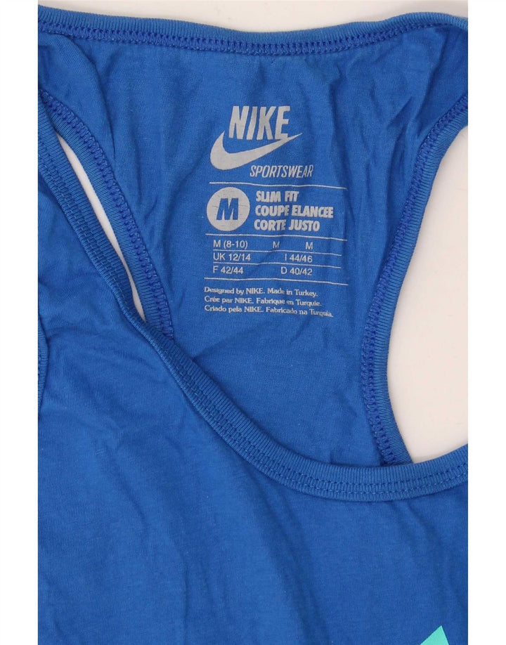 Damska kamizelka Nike Slim Fit Graphic Top UK 12/14 Średni niebieski