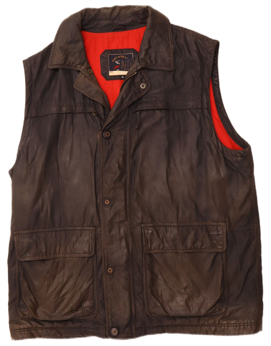 Męska kurtka Paul & Shark Yachting z woskowanej bawełny UK 46 3XL, czarny poliester