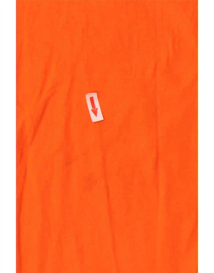 Męski T-shirt z grafiką Nike, duży, pomarańczowy, bawełniany