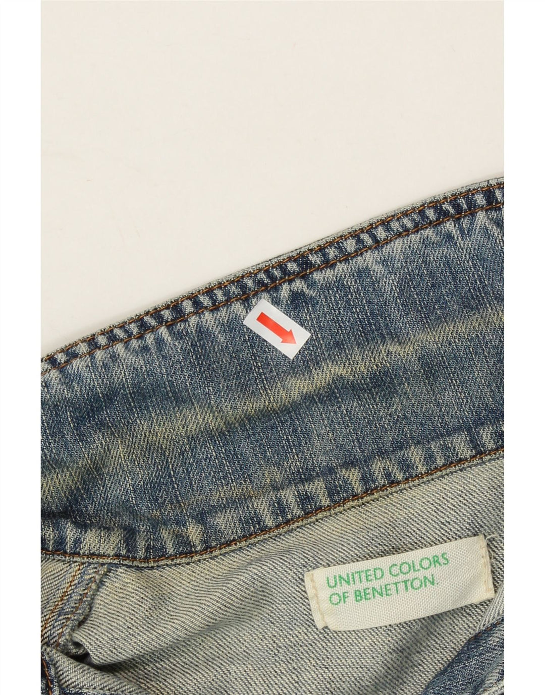 BENETTON Womens Denim Jacket UK 14 Medium Blue Vintage Benetton and Second-Hand Benetton from Messina Hembry 