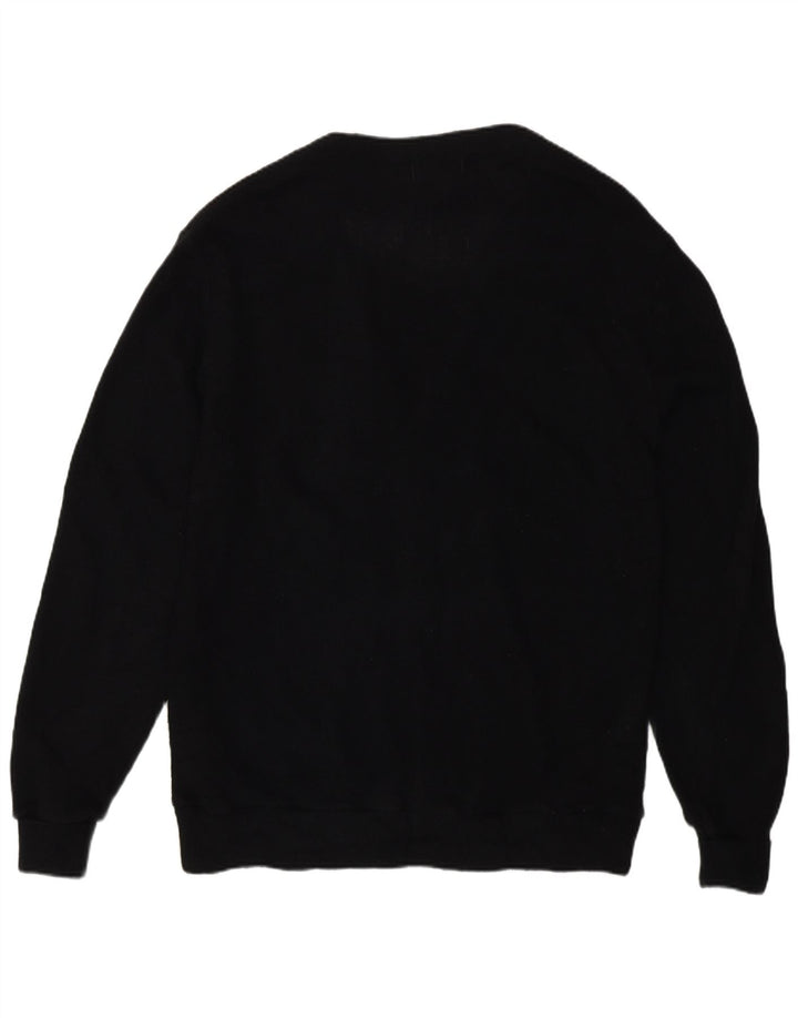 Izod Męski sweter rozpinany, duży, czarny, akrylowy