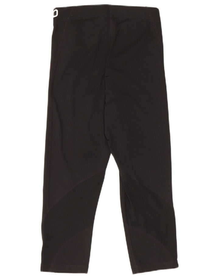 Damskie legginsy Nike Capri Graphic UK 8, małe, czarne, poliestrowe