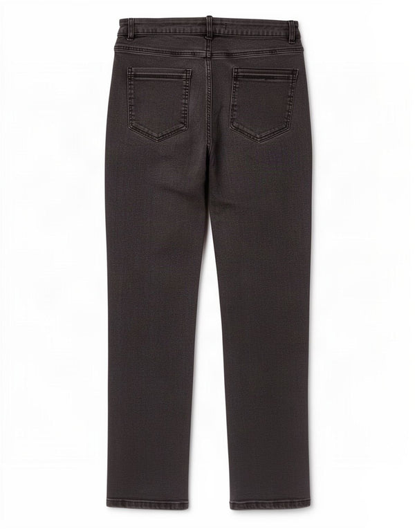 Damskie proste dżinsy M&Co UK 14 Large W34 L29 Szara bawełna