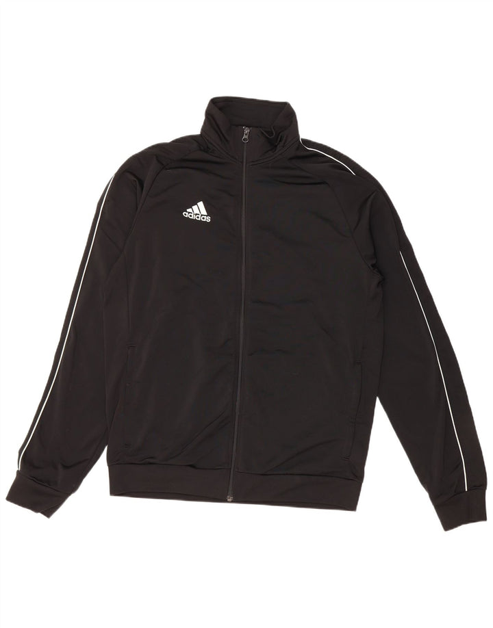 Adidas Męska bluza dresowa, duża, czarna, poliestrowa