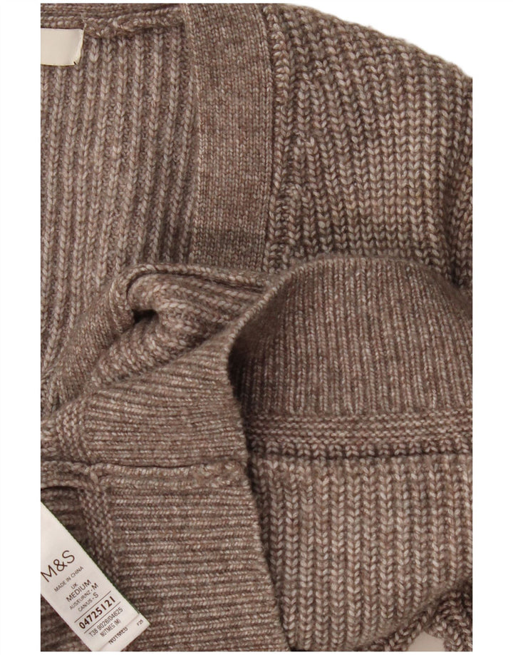 Marks & Spencer Damski sweter oversize UK 14, średni szary, nakrapiany