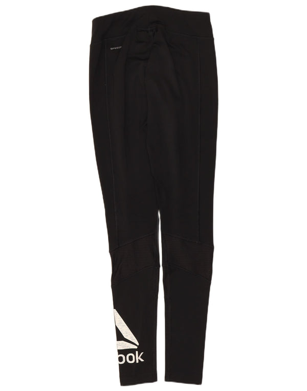 Damskie legginsy Reebok Graphic UK 4 XS w kolorze czarnym