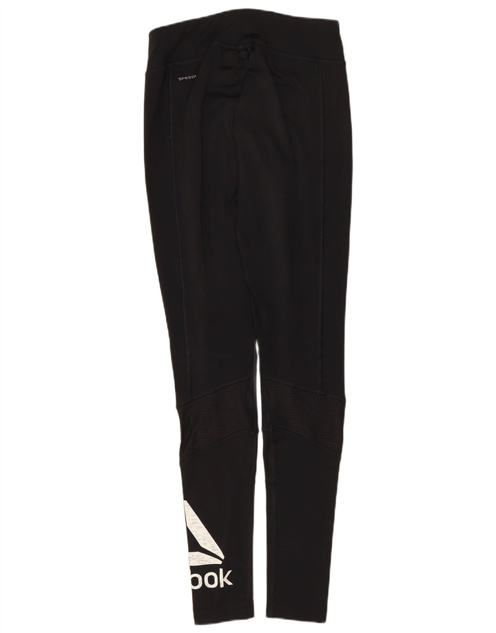 Damskie legginsy Reebok Graphic UK 4 XS w kolorze czarnym