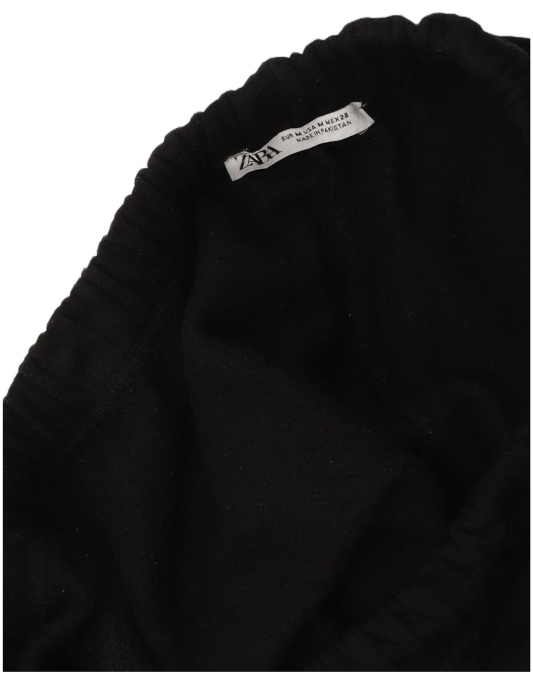 Damskie spodnie dresowe Zara o luźnym kroju, UK 12, średnie czarne