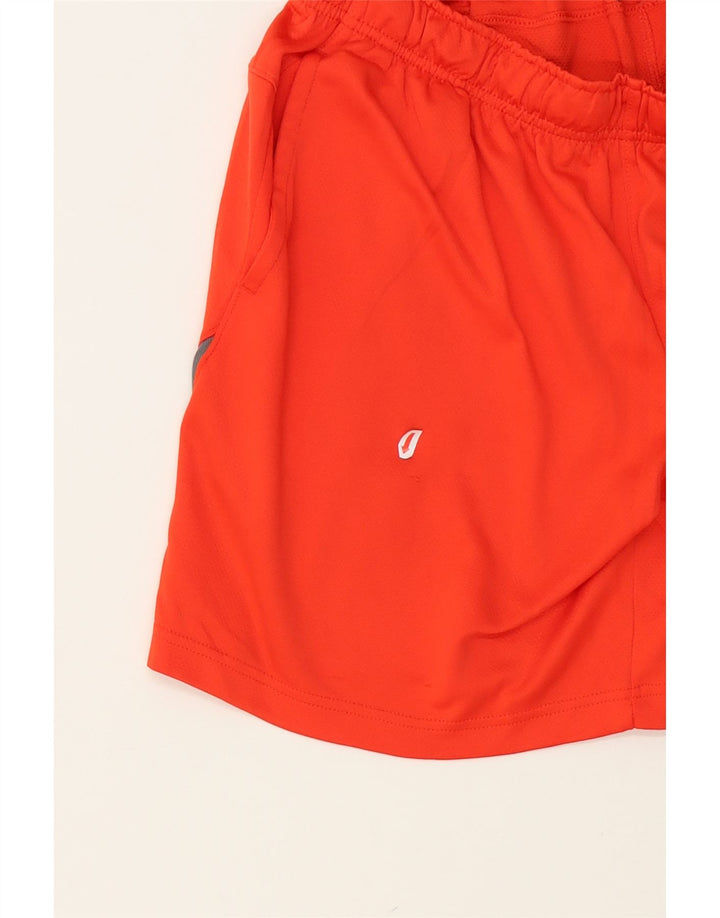 RUSSELL ATHLETIC Mens Sport Shorts Large Orange Colourblock Polyester Vintage Russell Athletic and Second-Hand Russell Athletic from Messina Hembry 