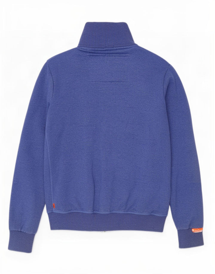 Męska kurtka dresowa Superdry, mała, niebieska, bawełniana