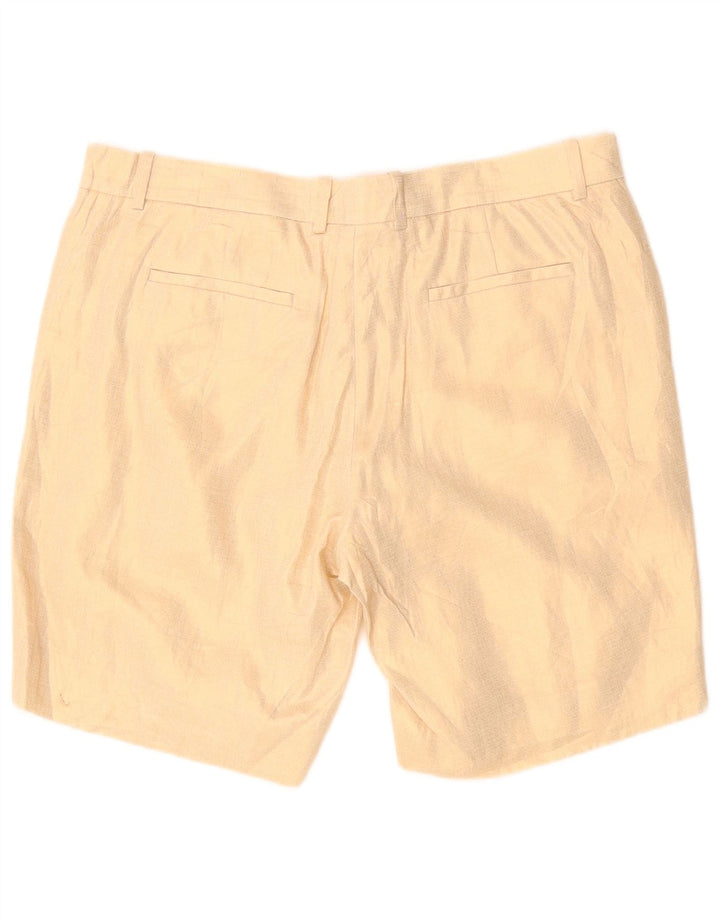 Damskie spodenki Chino J. CREW US 8 Medium W34 Beżowe lniane