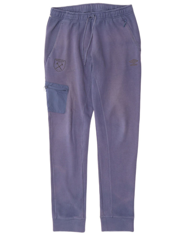 Męskie spodnie dresowe Umbro Cargo, duże, niebieskie, bawełniane