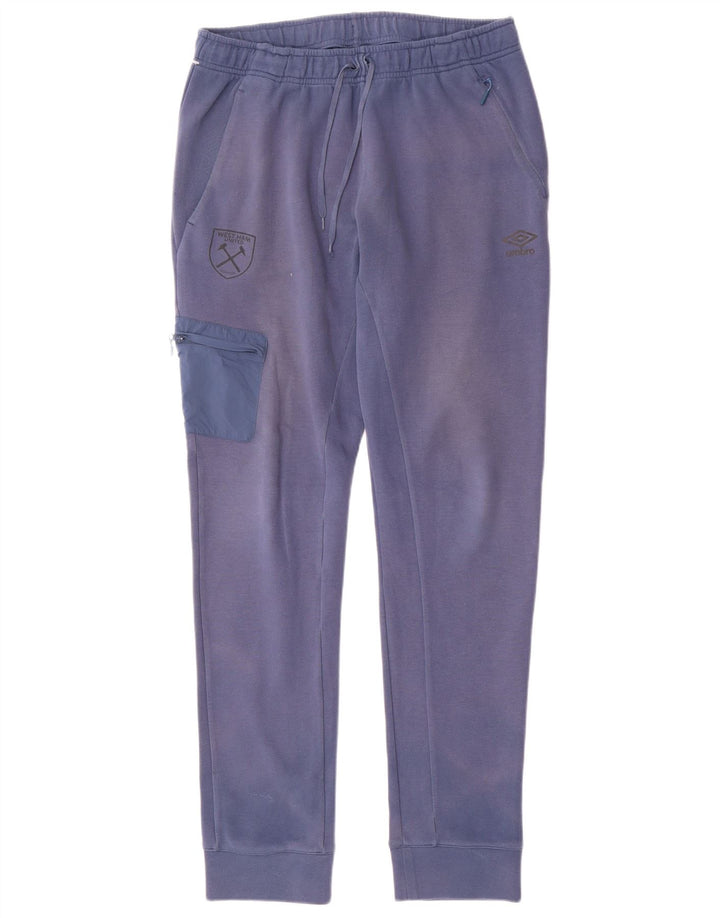 Męskie spodnie dresowe Umbro Cargo, duże, niebieskie, bawełniane