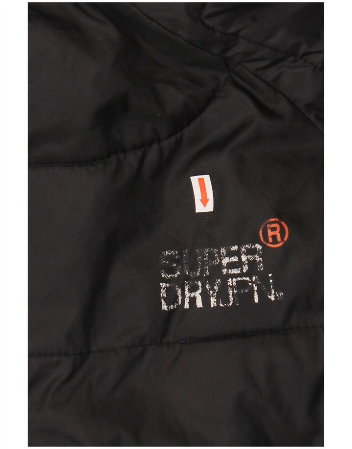 Męska kurtka Sherpa z kapturem Superdry UK 38, średnia czarna