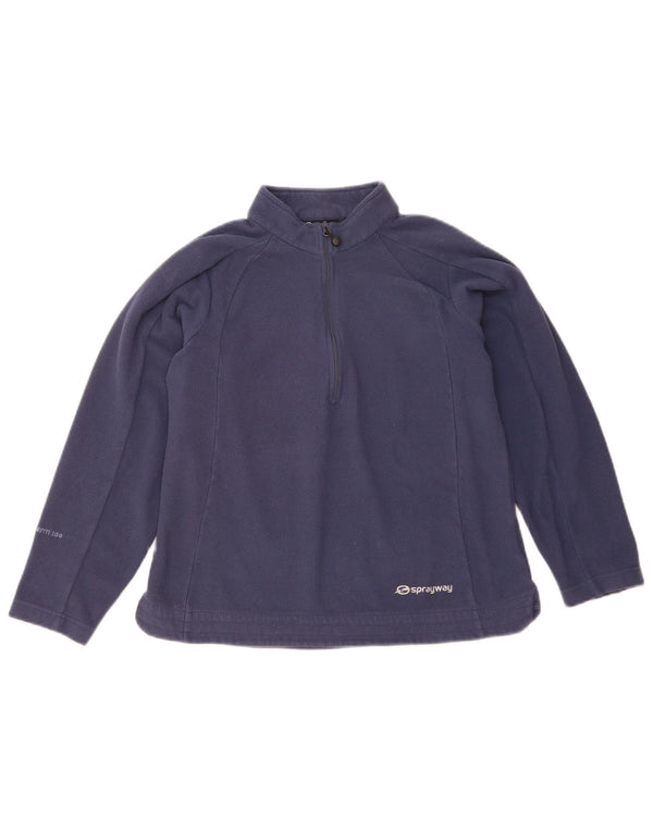 Damski sweter polarowy Sprayway z zamkiem błyskawicznym UK 10, mały granatowy poliester