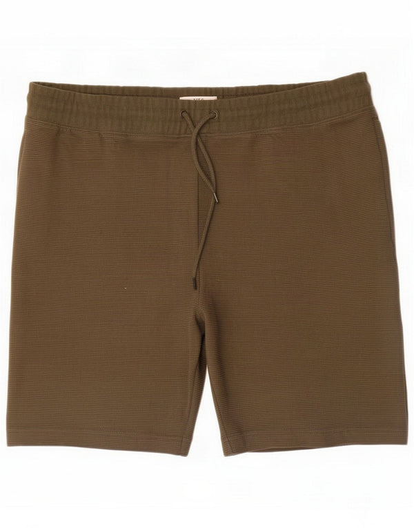 Marks & Spencer Męskie spodenki sportowe 2XL Khaki Cotton