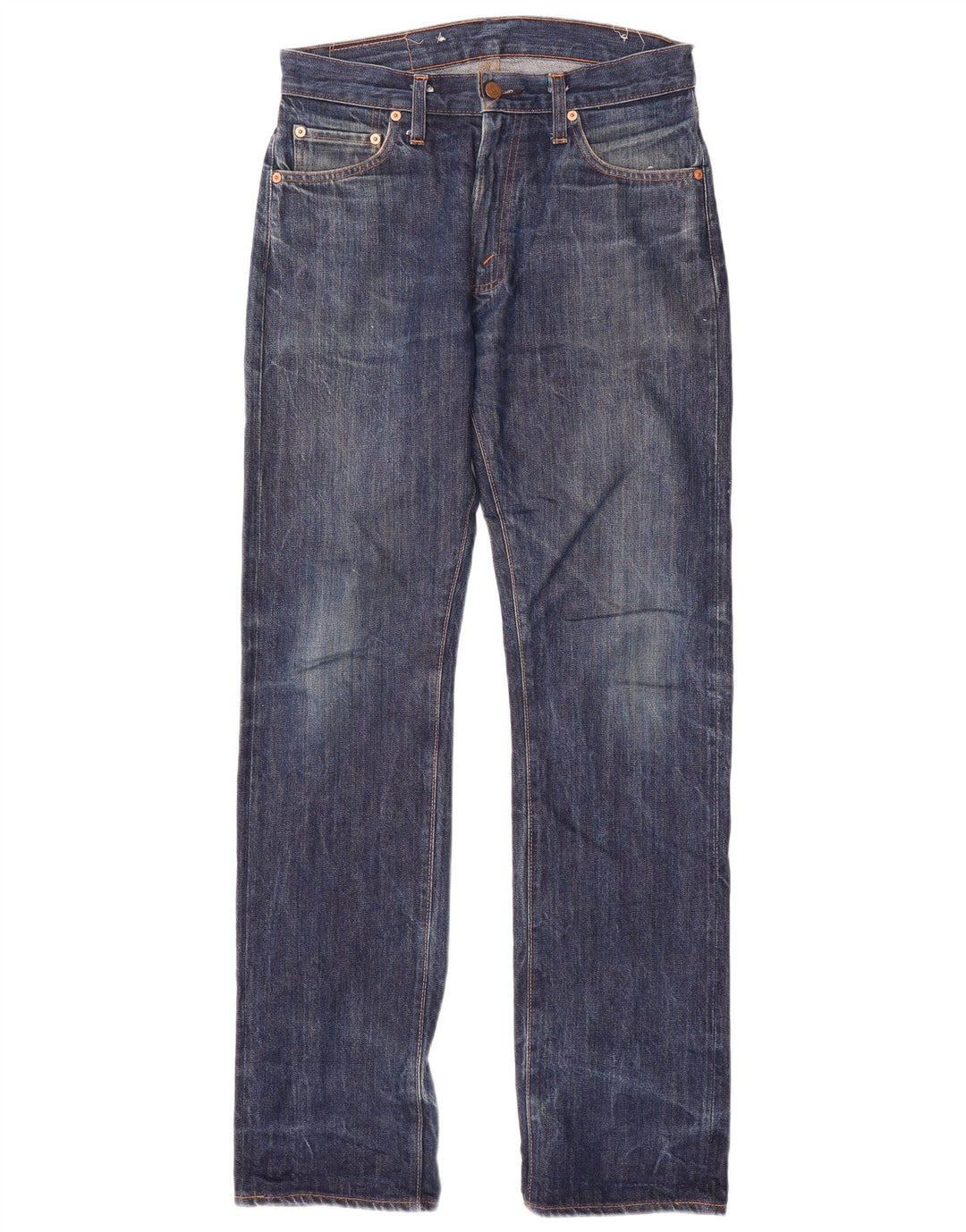 Męskie dżinsy Levi's 505 Straight W30 L32 Granatowa bawełna
