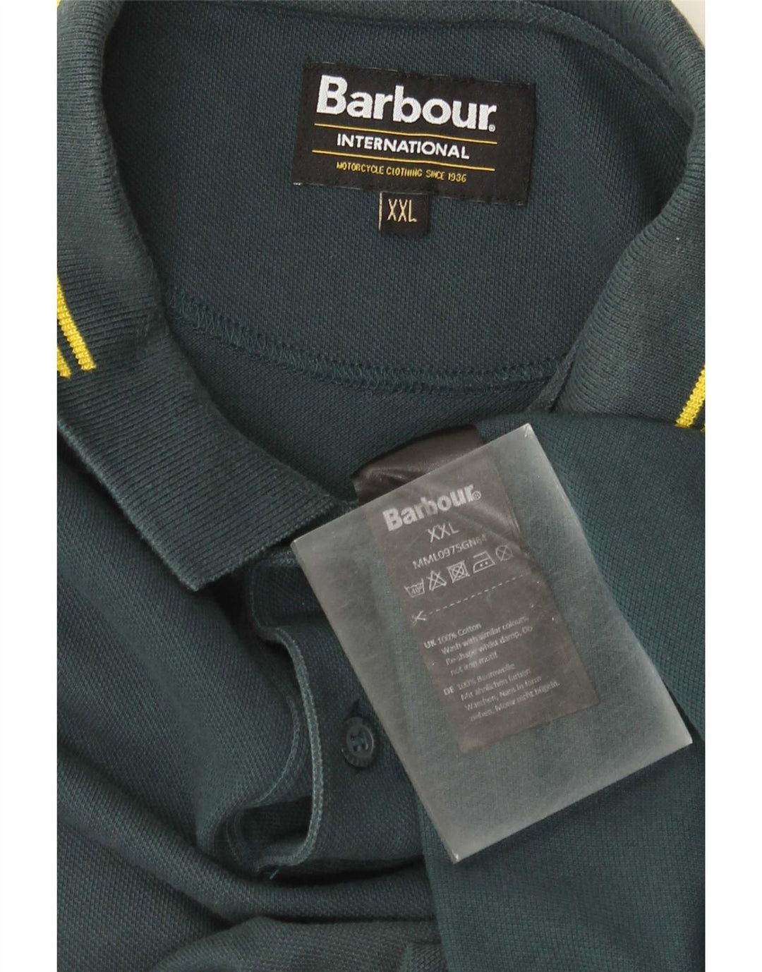 Męska koszulka polo Barbour 2XL, zielona bawełna