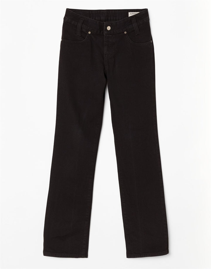 Damskie jeansy Lee Straight W30 L32 Czarne bawełniane