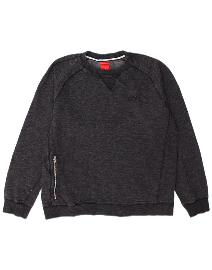Męska bluza dresowa Nike, średnioszara, nakrapiana